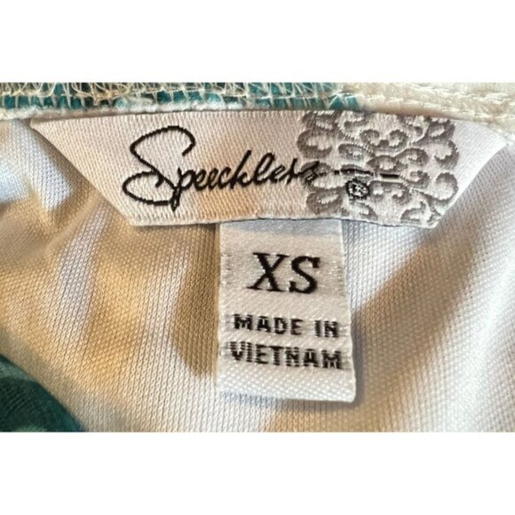 Sleeveless White & Blue Floral Dress By Speechless XS 100% Polyester - Picture 3 of 7